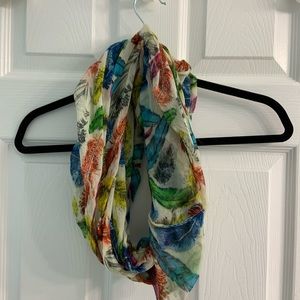 Infinity Feather Print Scarf